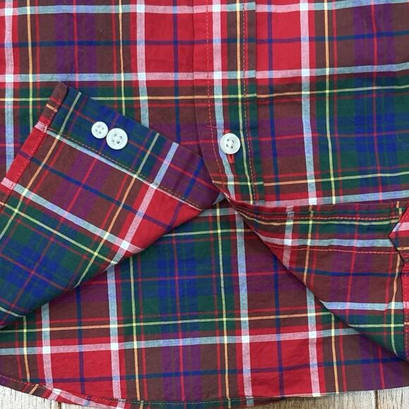Polo Ralph Lauren Big Boys Size XL (18-20) Red Plaid Button Shirt Cotton Pony - Picture 7 of 7